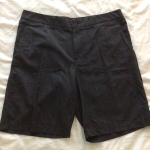O’Neill Men’s Plaid Chino Shorts Size 38 – Black/Charcoal Surf Skate Style